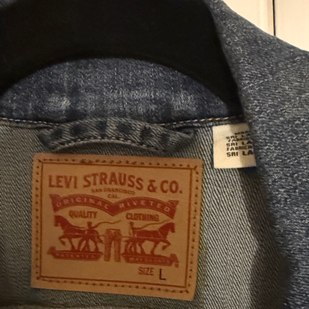 Levi's Dark Blue Denim Jacket - Picture 2 of 4